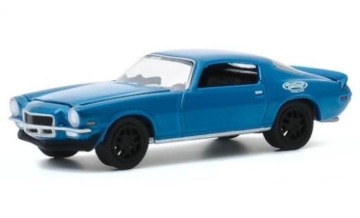 Miniature Chevrolet Camaro 1/64 Greenlight metallise bleue/Dekor 1970 Testfahrzeug Chevrolet Camaro 1/64 Greenlight metallise bleue/Dekor 1970 Testfahrzeug miniature