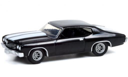 Miniature Chevrolet Chevelle 1/64 Greenlight Custom noire/blanche 1970 Chevrolet Chevelle 1/64 Greenlight Custom noire/blanche 1970 miniature