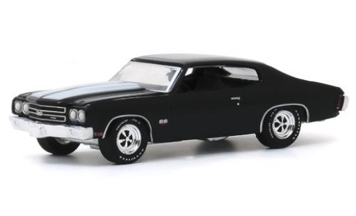 Miniature Chevrolet Chevelle 1/64 Greenlight SS 454 noire/blanche 1970 Chevrolet Chevelle 1/64 Greenlight SS 454 noire/blanche 1970 miniature