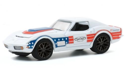 Miniature Chevrolet Corvette 1/64 Greenlight C3 Tuning blanche/Dekor BF Goodrich 1972 Chevrolet Corvette 1/64 Greenlight C3 Tuning blanche/Dekor BF Goodrich 1972 miniature