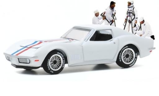 Miniature Chevrolet Corvette 1/64 Greenlight C3 blanche/Dekor 1971 Chevrolet Corvette 1/64 Greenlight C3 blanche/Dekor 1971 miniature
