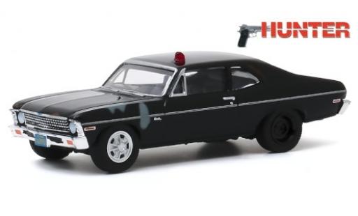Miniature Chevrolet Nova 1/64 Greenlight matt-noire 1969 Hunter (TV Serie) avec traces d Chevrolet Nova 1/64 Greenlight matt-noire 1969 Hunter (TV Serie) avec traces d miniature