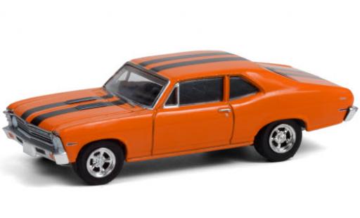 Miniature Chevrolet Nova 1/64 Greenlight orange/noire 1968 Bad Boys II Chevrolet Nova 1/64 Greenlight orange/noire 1968 Bad Boys II miniature