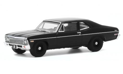 Miniature Chevrolet Nova 1/64 Greenlight noire 1968 Chevrolet Nova 1/64 Greenlight noire 1968 miniature