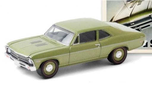 Miniature Chevrolet Nova 1/64 Greenlight SS metallise verte 1968 Chevrolet Nova 1/64 Greenlight SS metallise verte 1968 miniature