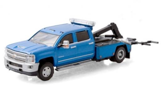 Miniature Chevrolet Silverado 1/64 Greenlight 3500 HD Wrecker metallise bleue 2018 Chevrolet Silverado 1/64 Greenlight 3500 HD Wrecker metallise bleue 2018 miniature