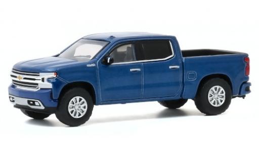 Miniature Chevrolet Silverado 1/64 Greenlight High Country metallise bleue 2020 Chevrolet Silverado 1/64 Greenlight High Country metallise bleue 2020 miniature