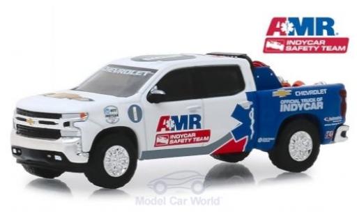 Miniature Chevrolet Silverado 1/64 Greenlight blanche/bleue Indy Car Saftey Team 2019 Chevrolet Silverado 1/64 Greenlight blanche/bleue Indy Car Saftey Team 2019 miniature