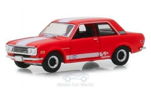 Miniature Datsun 510 1/64 Greenlight rouge/blanche 1970 Datsun 510 1/64 Greenlight rouge/blanche 1970 miniature