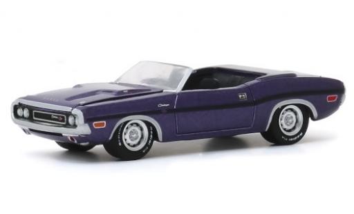 Miniature Dodge Challenger 1/64 Greenlight R/T Cabriolet metallise lila 1970 Dodge Challenger 1/64 Greenlight R/T Cabriolet metallise lila 1970 miniature