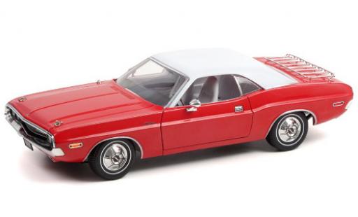 Miniature Dodge Challenger 1/18 Greenlight rouge/blanche The Deputy 1970 Dodge Challenger 1/18 Greenlight rouge/blanche The Deputy 1970 miniature