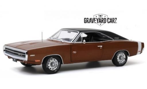 Miniature Dodge Charger 1/18 Greenlight R/T metallise marron/matt-noire Graveyard Carz 1970 Dodge Charger 1/18 Greenlight R/T metallise marron/matt-noire Graveyard Carz 1970 miniature