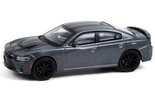 Miniature Dodge Charger 1/64 Greenlight SRT Hellcat metallise grise/matt-noire 2018 Dodge Charger 1/64 Greenlight SRT Hellcat metallise grise/matt-noire 2018 miniature