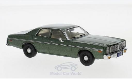 Miniature Dodge Monaco 1978 1/43 Greenlight metallise verte Hunter 1978 Dodge Monaco 1978 1/43 Greenlight metallise verte Hunter 1978 miniature
