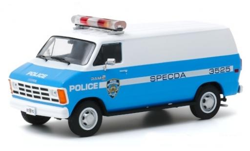 Miniature Dodge RAM 1/43 Greenlight B 150 NYPD - New York City Police Department 1987 Dodge RAM 1/43 Greenlight B 150 NYPD - New York City Police Department 1987 miniature