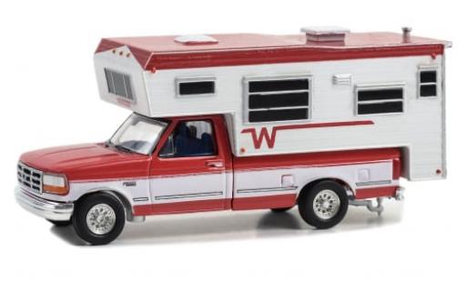 Miniature Ford F-250 1/64 Greenlight rouge/blanche 1995 1:64 Ford F-250 1/64 Greenlight rouge/blanche 1995 1:64 miniature