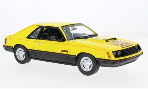 Miniature Ford Mustang 1/18 Greenlight Cobra Fastback jaune/noire 1979 1:18 Ford Mustang 1/18 Greenlight Cobra Fastback jaune/noire 1979 1:18 miniature