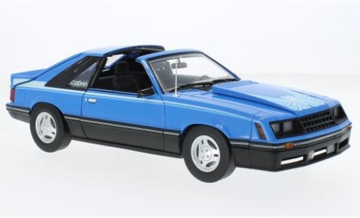 Miniature Ford Mustang 1/18 Greenlight Cobra T-Top bleue 1981 1:18 Ford Mustang 1/18 Greenlight Cobra T-Top bleue 1981 1:18 miniature