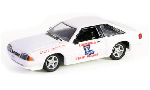 Miniature Ford Mustang 1/64 Greenlight SSP Louisiana State Police 1993 1:64 Ford Mustang 1/64 Greenlight SSP Louisiana State Police 1993 1:64 miniature