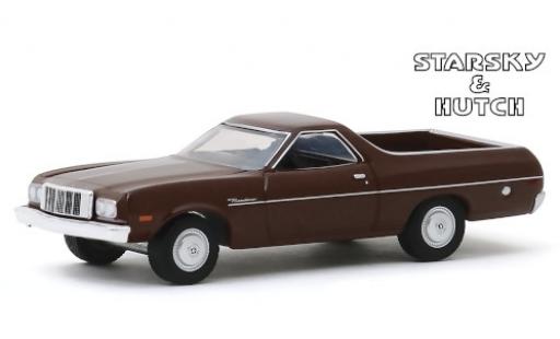 Miniature Ford Ranchero 1/64 Greenlight marron Starsky & Hutch 1974 Ford Ranchero 1/64 Greenlight marron Starsky & Hutch 1974 miniature