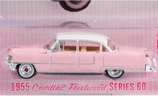 Miniature Cadillac Fleetwood 1/64 Greenlight Series 60 rose 1955 Cadillac Fleetwood 1/64 Greenlight Series 60 rose 1955 miniature