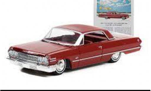 Miniature Chevrolet Impala 1/64 Greenlight Sport Coupe rouge foncé 1963 Chevrolet Impala 1/64 Greenlight Sport Coupe rouge foncé 1963 miniature