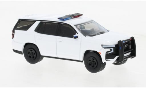 Miniature Chevrolet Tahoe 1/64 Greenlight Police Pursuit Vehicle blanche Police (USA) 2022 Chevrolet Tahoe 1/64 Greenlight Police Pursuit Vehicle blanche Police (USA) 2022 miniature