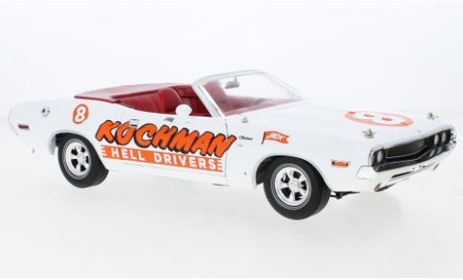 Miniature Dodge Challenger 1/18 Greenlight Cabriolet blanche Kochman Hell Drivers 1970 Dodge Challenger 1/18 Greenlight Cabriolet blanche Kochman Hell Drivers 1970 miniature