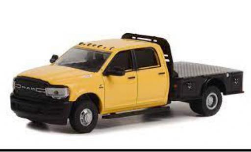 Miniature RAM 3 1/64 Greenlight Dodge 500 Tradesman Dually Flatbed jaune 2020 RAM 3 1/64 Greenlight Dodge 500 Tradesman Dually Flatbed jaune 2020 miniature