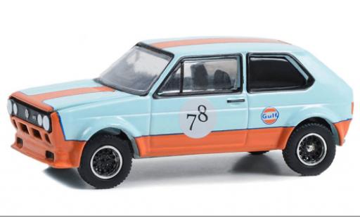 Miniature Volkswagen Golf 1/64 Greenlight I GTI Gulf 1971 Volkswagen Golf 1/64 Greenlight I GTI Gulf 1971 miniature