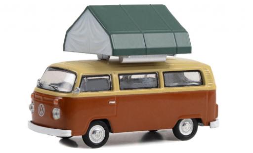 Miniature Volkswagen T2 1/64 Greenlight bus brun/beige 1978 Volkswagen T2 1/64 Greenlight bus brun/beige 1978 miniature