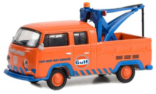 Miniature Volkswagen T2 1/64 Greenlight Doppelkabine Gulf 1970 Volkswagen T2 1/64 Greenlight Doppelkabine Gulf 1970 miniature