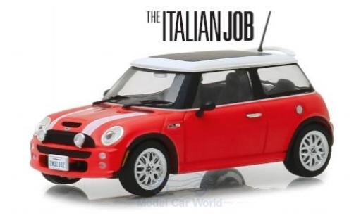 Miniature Mini Cooper 1/43 Greenlight S rouge/blanche RHD The Italian Job 2003 Mini Cooper 1/43 Greenlight S rouge/blanche RHD The Italian Job 2003 miniature
