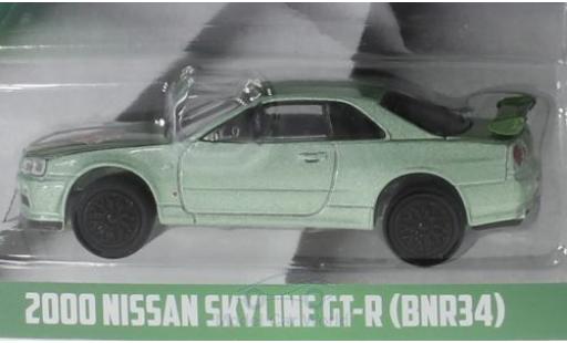 Miniature Nissan Skyline 1/64 Greenlight GT-R (BNR34) metallise verte Turtle Wax 2000 Nissan Skyline 1/64 Greenlight GT-R (BNR34) metallise verte Turtle Wax 2000 miniature