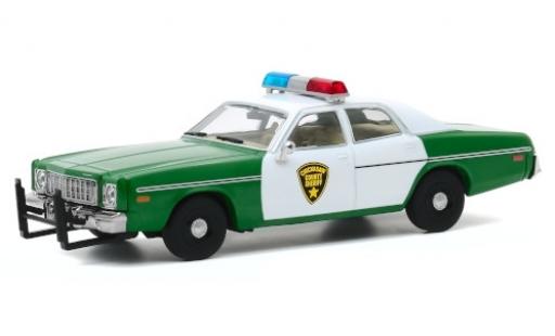 Miniature Plymouth Fury 1/43 Greenlight Chickasaw County Sheriff 1975 Plymouth Fury 1/43 Greenlight Chickasaw County Sheriff 1975 miniature