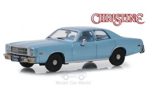 Miniature Plymouth Fury 1/43 Greenlight metallise bleue Christine 1977 Plymouth Fury 1/43 Greenlight metallise bleue Christine 1977 miniature