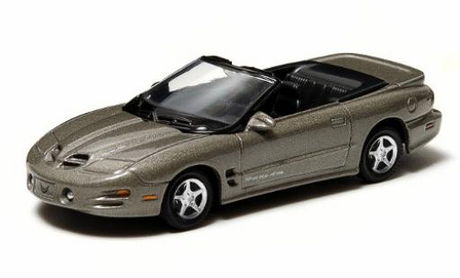 Miniature Pontiac Firebird 1/64 Greenlight T/A Cabriolet metallise grise 1999 sans Vitrine Pontiac Firebird 1/64 Greenlight T/A Cabriolet metallise grise 1999 sans Vitrine miniature