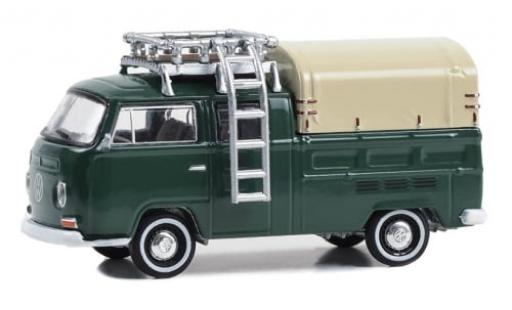 Miniature Volkswagen T2 1/64 Greenlight Doppelkabine verte 1969 1:64 Volkswagen T2 1/64 Greenlight Doppelkabine verte 1969 1:64 miniature