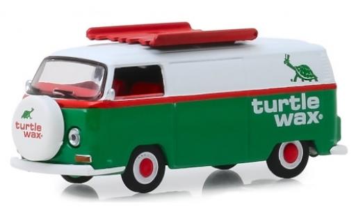 Miniature Volkswagen T2 1/64 Greenlight Kasten verte/blanche Turtle Wax 1972 Volkswagen T2 1/64 Greenlight Kasten verte/blanche Turtle Wax 1972 miniature