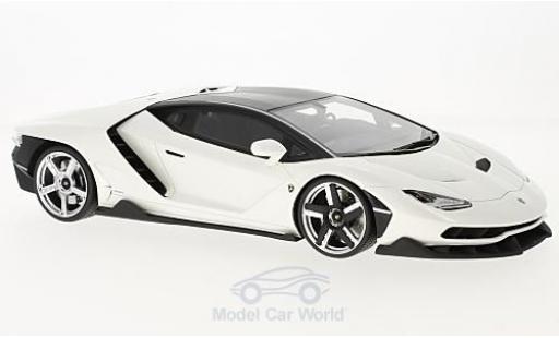 Miniature Lamborghini Centenario 1/18 GT Spirit metallise blanche 2016 Lamborghini Centenario 1/18 GT Spirit metallise blanche 2016 miniature