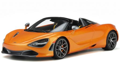Miniature McLaren 720 1/18 GT Spirit S Spider metallise orange 2018 McLaren 720 1/18 GT Spirit S Spider metallise orange 2018 miniature