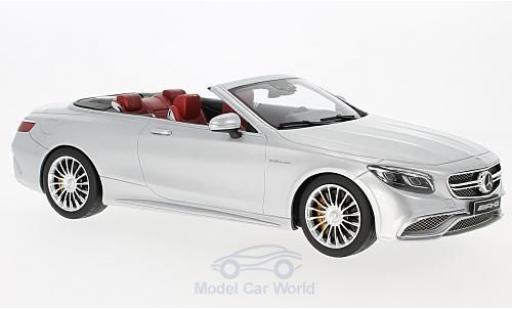 Miniature Mercedes Classe S 1/18 GT Spirit AMG S 65 Cabriolet grise Mercedes Classe S 1/18 GT Spirit AMG S 65 Cabriolet grise miniature