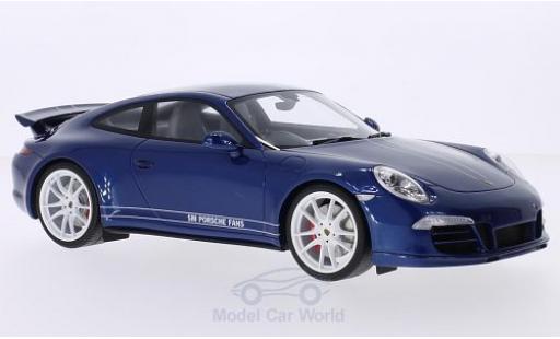 Miniature Porsche 991 4S 1/18 GT Spirit 911 () Carrera 4S metallise bleue/blanche RHD 5M Fans Porsche 991 4S 1/18 GT Spirit 911 () Carrera 4S metallise bleue/blanche RHD 5M Fans miniature