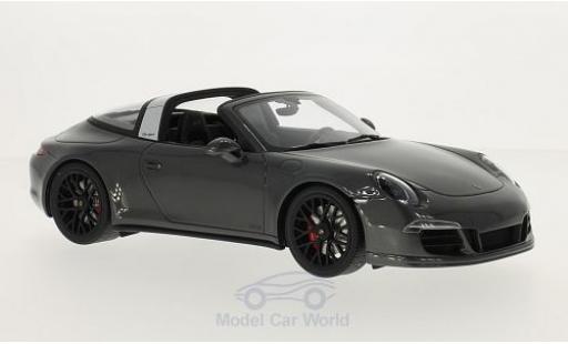 Miniature Porsche 991 Targa 1/18 GT Spirit 911 () Targa 4 GTS anthrazit 2016 Porsche 991 Targa 1/18 GT Spirit 911 () Targa 4 GTS anthrazit 2016 miniature