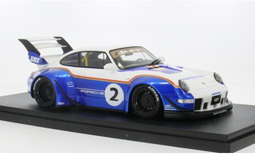 Miniature Porsche 993 RWB 1/18 GT Spirit 911  LBWK bleue/blanche 2023 1:18 Porsche 993 RWB 1/18 GT Spirit 911  LBWK bleue/blanche 2023 1:18 miniature