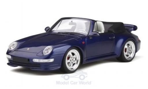 Miniature Porsche 993 Turbo 1/18 GT Spirit 911 () Turbo Cabriolet metallise bleue Porsche 993 Turbo 1/18 GT Spirit 911 () Turbo Cabriolet metallise bleue miniature