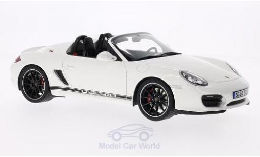 Miniature Porsche Boxster 1/18 GT Spirit Spyder blanche Türen und Hauben geschlossen ohne Vitrine Porsche Boxster 1/18 GT Spirit Spyder blanche Türen und Hauben geschlossen ohne Vitrine miniature