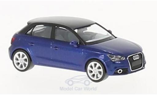 Miniature Audi A1 1/87 Herpa Sportback metallise bleue/noire Audi A1 1/87 Herpa Sportback metallise bleue/noire miniature