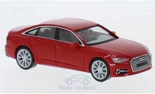 Miniature Audi A6 1/87 Herpa Limousine rouge Audi A6 1/87 Herpa Limousine rouge miniature