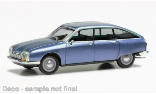 Miniature Citroen GS 1/87 Herpa metallise bleu clair Citroen GS 1/87 Herpa metallise bleu clair miniature
